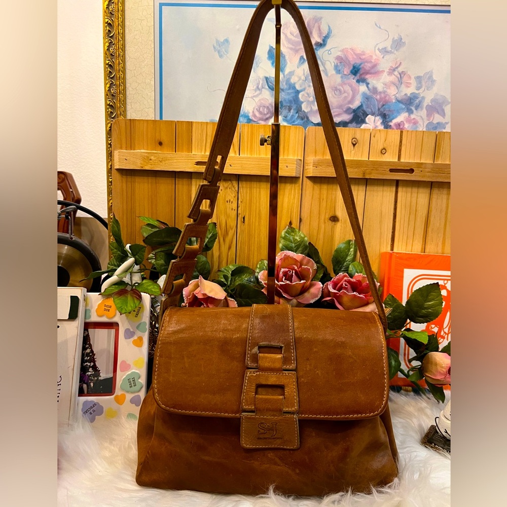 S&J Vintage Handbag with Rustic Look
